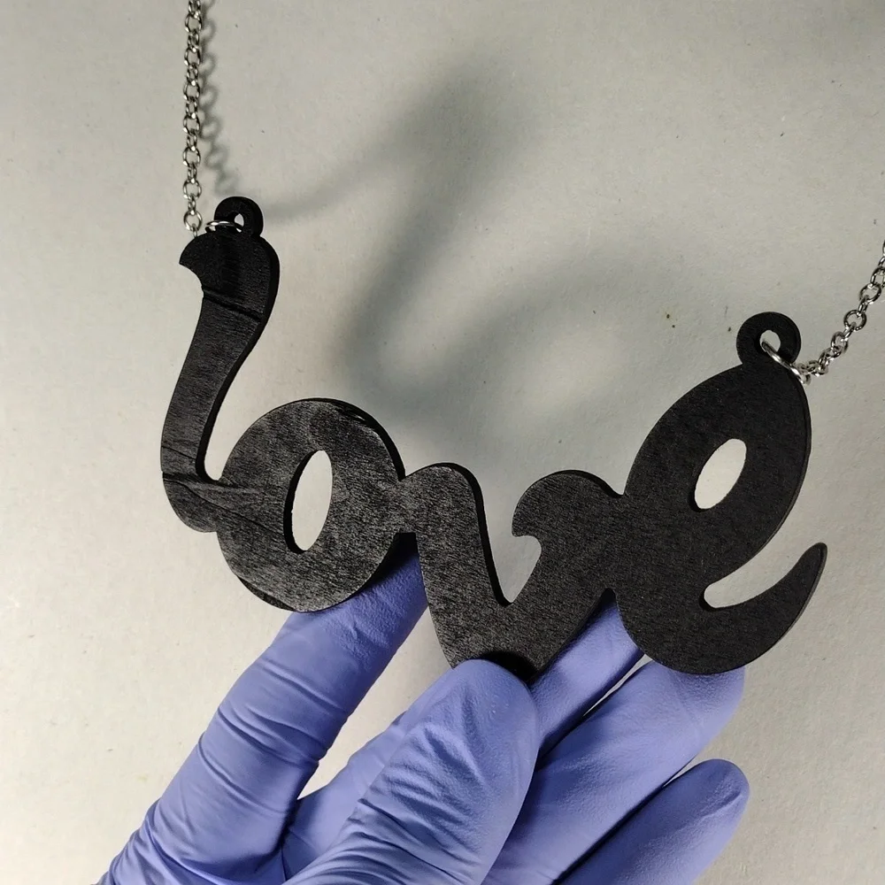 Women's Stunning Polished Silver tone Black 